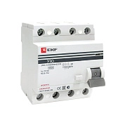 Устройство защитного отключения  ВД-100  4Р 40А/30мА (электромеханическое) EKF PROxima