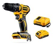 Дрель-шуруповерт ударная бесщеточная 20 В, 45Нм, 1 АКБ LMS 2Ач (CBS-45-21) STEHER