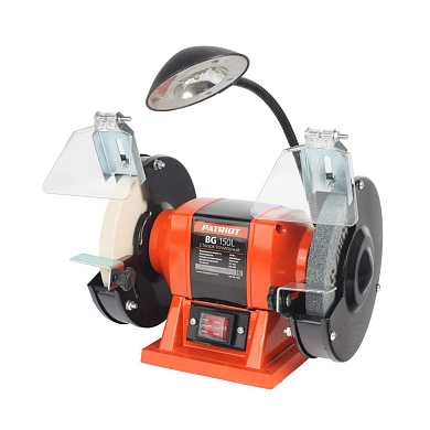Станок точильный BG150L (0,15 кВт 220В 2950 об/мин Ø круг/посадка 150/16) PATRIOT / OPTIMA