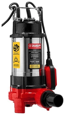 Насос фекальный с режущим механизмом НПФ-1100-Р 1100 Вт ЗУБР
