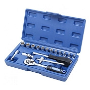 Набор головок 1/4" 4-14мм, 6гр., 17пр. (KT-17) KINGTUL profi