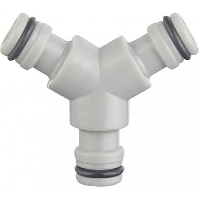 Адаптер поливочный трехсторонний для быстросъема на КАРТОНКЕ (HD-G6105) H-D