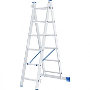 Лестница алюмин., 2х6 ступ, двухсекц., 2520мм, слож.1660х395х95мм, (97906) СИБРТЕХ