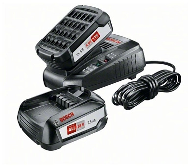 Аккумулятор 18В 2шт 2,5 А/ч Li-ion PBA + ЗУ AL 1830 CV (1 600 A01 1LD) BOSCH