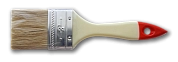 Кисть плоская 63мм, натур. щетина, пласт. ручка "Серия21" (00300-214425) BAUWELT
