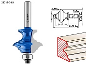 Фреза кром. фигурная №6, D= 34,9мм, раб. дл.-27,1мм, хв.-8мм, d-12,7мм (28717-34.9) ЗУБР