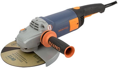 Угловая шлифмашина MPAG2400/230G (2400 Вт, круг 230х22 мм, пл. пуск, кор.)(F_85154) MAX-PRO