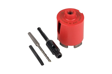 Коронка алмазная сегментная (подрозетник) 68мм, М16, в сборе Expert DCH-68 Laser (dch-68-m16) EKF