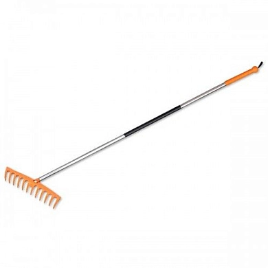 Грабли пластмассовые TQ 12 зубцов 41/163см. с алюминиевым черенком (TQ-G12TA) BRADAS