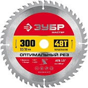 Диск пильный 300х32/30х2.8х48Т по дереву "Оптимальный рез" (36912-300-32-48_z01) ЗУБР