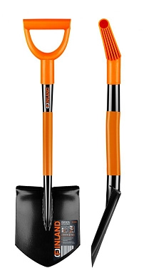 Лопата штыковая цельнометаллическая автомобильная, 280х190х840мм (2154) FINLAND