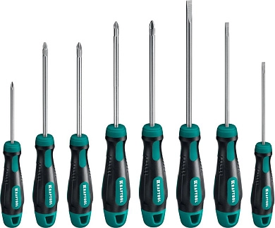Набор отверток 8пр., двухкомп. рукоятки "Х-DRIVE-8" (250081-H8) KRAFTOOL