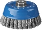 Щетка чашечная (коса) d=120ммхМ14, стальн. пров. 0,5мм (35275-120_z02) ЗУБР фото2
