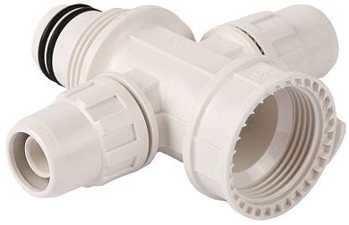 Коллектор ЗУБР "ШиреФит" сборный крестовой "внутренняя резьба - штуцер с гайкой - шту 51518-20-16-20