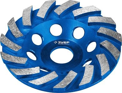 Чашка алмазная сегм. ТУРБО (115х5х22.23) Бетон (33370-115) ЗУБР