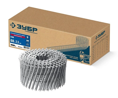 Гвозди монтажные по бетону оцинкованные CSN 60х2.3мм, 9000 шт (305386-60) ЗУБР