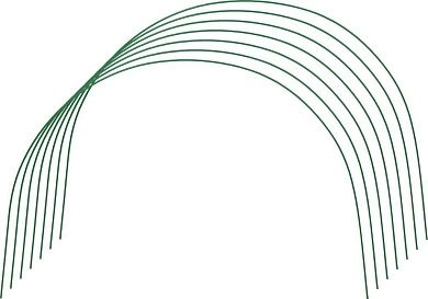 Дуги для парника проволочные 1,7м, 6шт (422311-60-85) Grinda