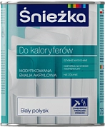 Краска для радиаторов отопления Sniezka DO KALORYFEROW, белая, 0.4л