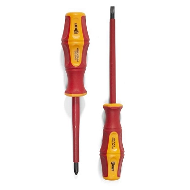 Отвертка диэл. "Профи" PZ/FL2x100  (79779) КВТ
