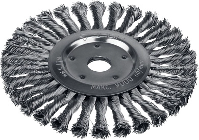 Щетка дисковая (коса) d= 175х22мм, стальн. пров. 0,5мм, (35190-175_z02) ЗУБР