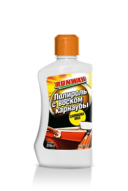 Полироль с карнаубой 250мл (RW2501) RUNWAY