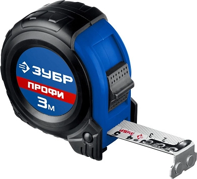 Рулетка 3м/16мм, нейлон, покр., магн., прорез. корпус, быт. "ПРОФЕССИОНАЛ" (34056-03-16) ЗУБР