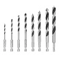 Набор сверл по дереву с 6-гр. хвост., d=3-4-5-6-7-8-9-10мм, 8пр. (70285) MATRIX фото3