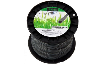 Леска (косильная струна) Dual Power круг Ø 3,0 мм / 167м AKITA