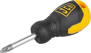 Отвертка JCB, хромомолибденовая сталь S2, двухкомпонентная рукоятка, магнитный наконечник, PZ №2х40м