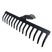 Грабли стальные усиленные 14 прямых зубьев, 4, 75мм