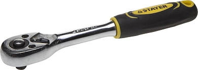 Трещотка для торцовых головок "PROFI", Сr-V сталь, 45 зубцов, 1/4" (27786-1/4) STAYER