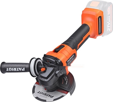 Угловая шлифмашина аккум. AG 125L UES (20.0В, без АКБ и ЗУ, 125мм, чем.) PATRIOT / IMPERIAL