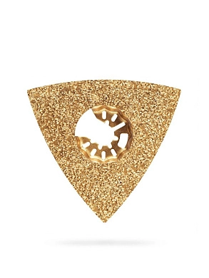 Полотоно CARBIDE ВК8 Р40 80мм треугол. зачистное с тв. крошк.: клей, краска (15583-P40) ЗУБР