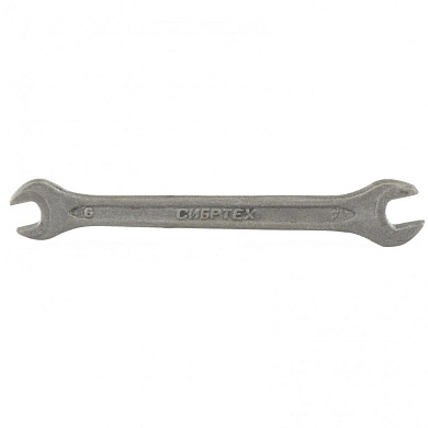 Ключ рожковый, 6 х 7 мм, CrV, фосфатированный, ГОСТ 2839 (14320) СИБРТЕХ