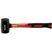 Киянка резиновая, 225 г, черная резина, фибергласовая рукоятка (11175) MATRIX
