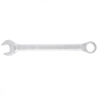 Ключ комбинированный, 17 мм, CrV, матовый хром (15113) MATRIX