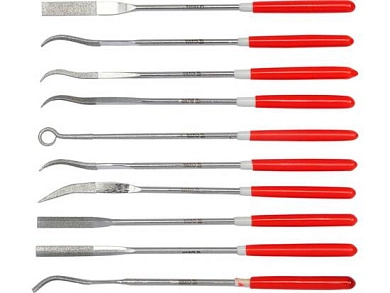 Надфили алмазные, 10пр. (3х140x25мм)(YT-6145) YATO