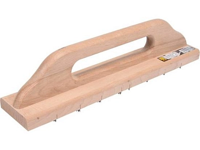 Рубанок деревянный по пено(газо)бетону, с зубьями, 400х80мм (05831) VOREL