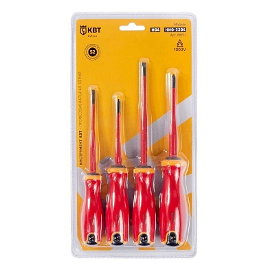 Набор диэлектрических отверток НИО-2204 серия СЛИМ (88931) КВТ