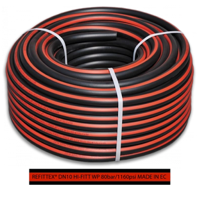 Шланг ПВХ армированный REFITTEX 80/240bar  8х15мм (бухта 50м)(RH80081550) BRADAS