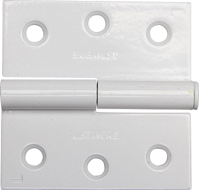 Петля дверная "MASTER" разъемная, цвет белый, левая, 75мм (37613-75-2L) STAYER