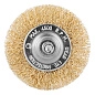 Щетка дисковая для дрели 60мм, витая латун. стальн.пров. 0.3мм (74446) MATRIX фото3