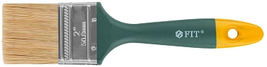 Кисть плоская 50мм, натур. светлая щетина "Контур" (F_01165) FIT