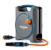 Набор для полива 4 пр., шланг 10м х 5/16 в пластиковом корпусе,соединит. шланг (428480) GRINDA