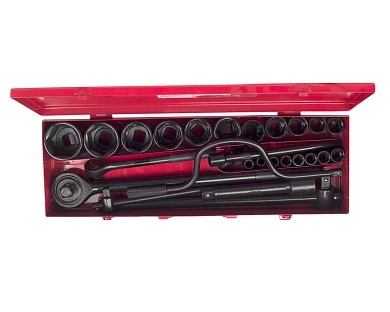 Набор головок торцевых №5, 3/4", 1/2", 10-50мм, в кейсе (119807) SIT