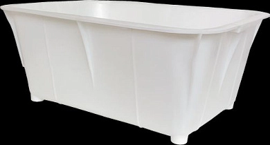 Ящик пластмассовый пищевой 40л с ручками ЮстаПласт