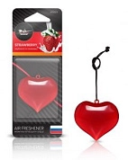 Ароматизатор подвесной пластик "Сердце" клубника со сливками