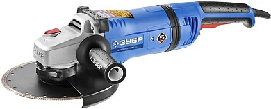 Угловая шлифмашина УШМ-П230-2600 ПВСТ (2600 Вт, круг 230х22 мм, пл. пуск, кор.) ЗУБР