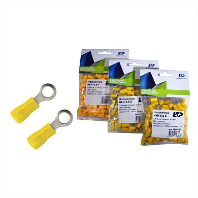 Наконечник кольцевой изолированный НКИ 5,5-4 (4-6мм уп/100шт) 45694-100 ETP