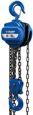 Таль цепная "ТШ-2-6" шестеренная, Профессионал 43082-2, 2т / 6м (43082-2_z01) ЗУБР